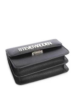 BSTAKES Schultertasche Lederimitat schwarz