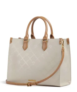 BSTILO-E Handtasche Lederimitat elfenbein/braun