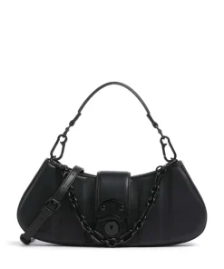 BTWYLA Schultertasche Lederimitat schwarz