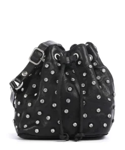 Bucket bag Rindsleder schwarz