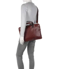 Buddy Aktentasche 15″ Büffelleder rotbraun