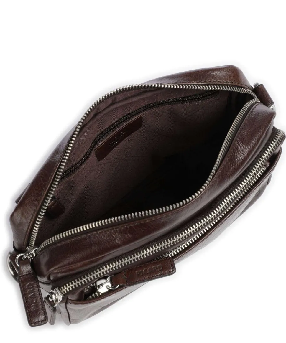 Buddy Umhängetasche Büffelleder dunkelbraun