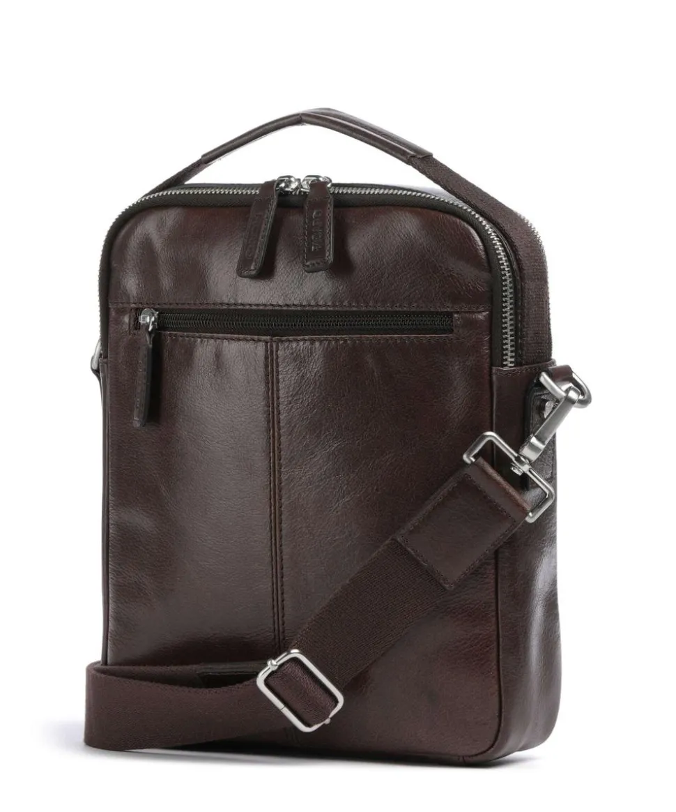 Buddy Umhängetasche Büffelleder dunkelbraun