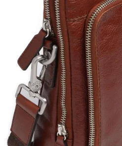 Buddy Umhängetasche Büffelleder cognac