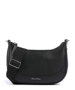 Bulan S Umhängetasche genarbtes Rindsleder schwarz