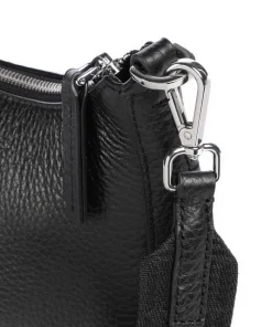 Bulan S Umhängetasche genarbtes Rindsleder schwarz