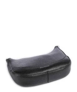 Bulan S Umhängetasche genarbtes Rindsleder schwarz