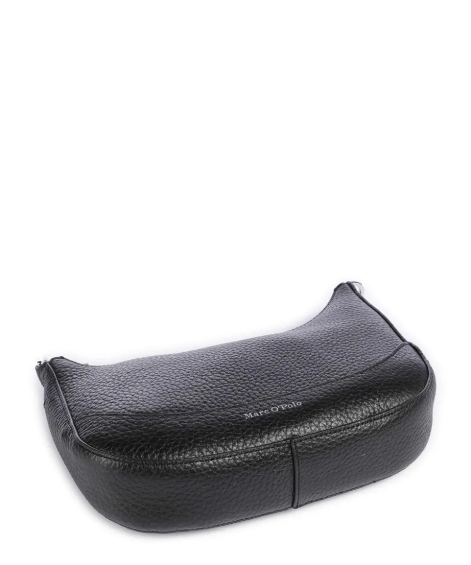 Bulan S Umhängetasche genarbtes Rindsleder schwarz