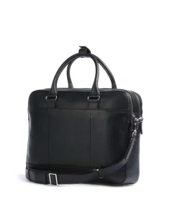 Burin Aktentasche genarbtes Kalbsleder schwarz