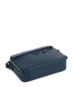 Business Regenerated Umhängetasche Lederimitat dunkelblau