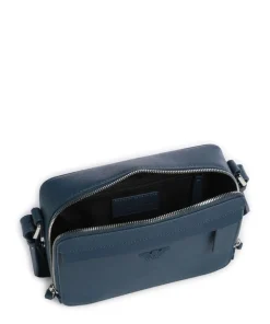 Business Regenerated Umhängetasche Lederimitat dunkelblau