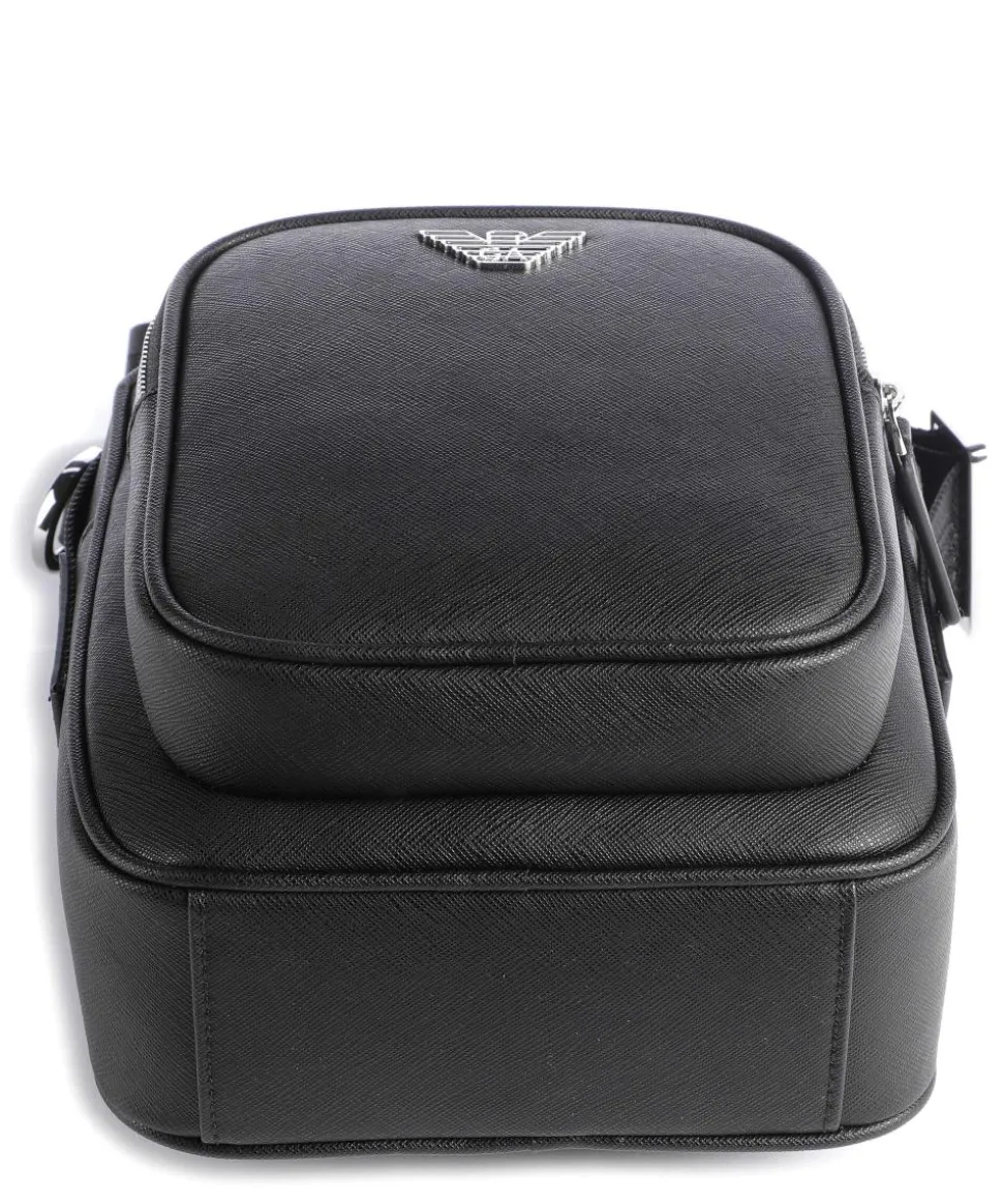 Business Regenerated Umhängetasche Lederimitat schwarz