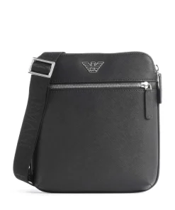 Business Regenerated Umhängetasche Lederimitat schwarz