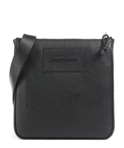 Business Umhängetasche genarbtes Rindsleder schwarz