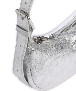 BVESNA Schultertasche Lederimitat silber