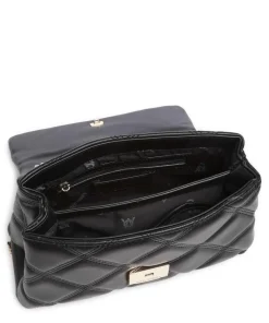 BVOLTURI Schultertasche Lederimitat schwarz