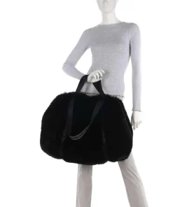 Cadence Shopper Kunstfell schwarz