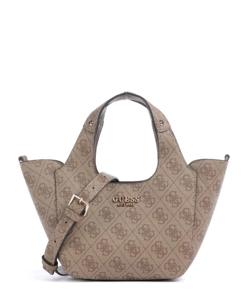 Calista Mini Umhängetasche Lederimitat hellbraun