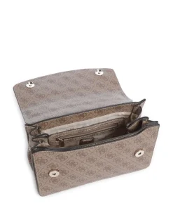 Calista Schultertasche Lederimitat hellbraun