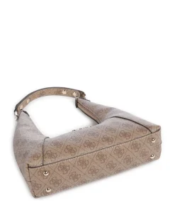 Calista Schultertasche Lederimitat hellbraun