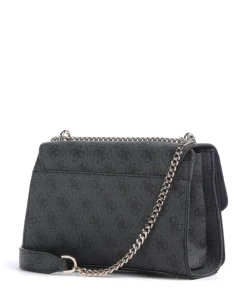 Calista Schultertasche Lederimitat anthrazit