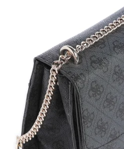 Calista Schultertasche Lederimitat anthrazit