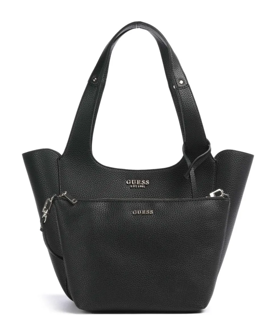 Calista Shopper Lederimitat schwarz