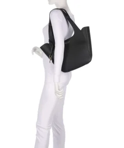 Calista Shopper Lederimitat schwarz