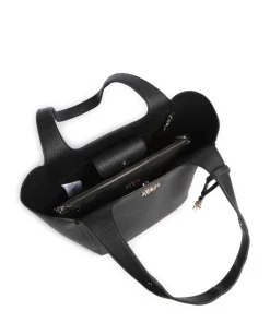 Calista Shopper Lederimitat schwarz