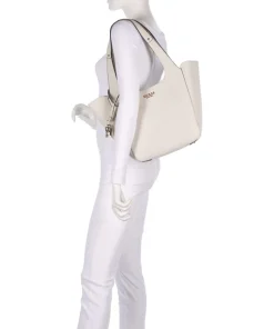 Calista Shopper Lederimitat creme