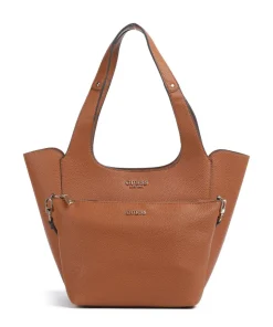 Calista Shopper Lederimitat braun