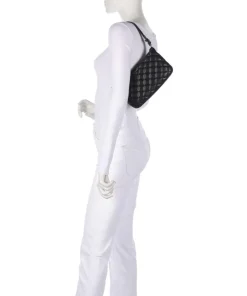 Caliwen Schultertasche Lederimitat schwarz