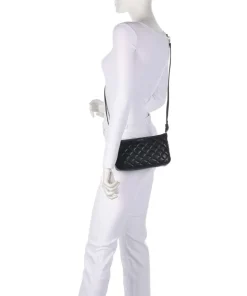 Caliwen Schultertasche Lederimitat schwarz