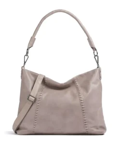 Calm Beuteltasche genarbtes Rindsleder taupe