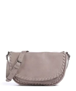 Calm Umhängetasche genarbtes Rindsleder taupe