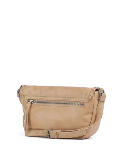 Calm Umhängetasche genarbtes Rindsleder hellbraun