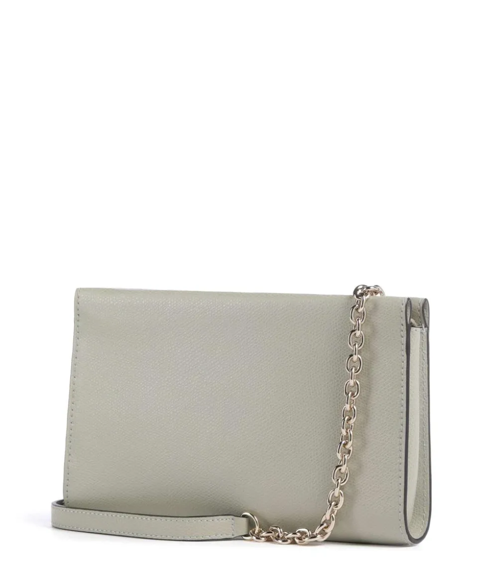 Camelia Mini Umhängetasche genarbtes Leder graugrün