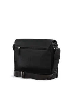 Campo Kuriertasche fein genarbtes Leder schwarz