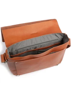 Campo Kuriertasche fein genarbtes Leder cognac