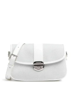 Canvas Fia Umhängetasche Canvas, Rindsleder weiß