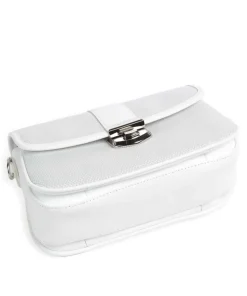 Canvas Fia Umhängetasche Canvas, Rindsleder weiß