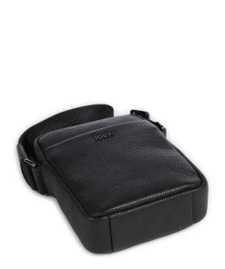 Cardona Rafael Umhängetasche genarbtes Leder schwarz