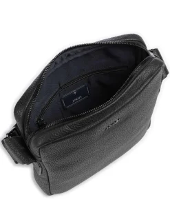 Cardona Remus Umhängetasche genarbtes Rindsleder schwarz