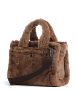 Cargo Shearling 20 Umhängetasche Fell braun