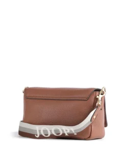 Carino Muna Umhängetasche genarbtes Leder braun