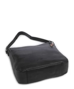 Carisma Beuteltasche genarbtes Rindsleder schwarz