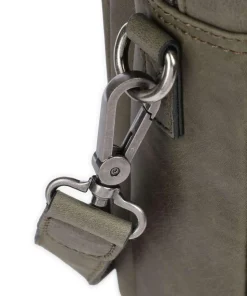 Carisma RFID Aktentasche 15″ aufgerautes Rindsleder dunkelgrün