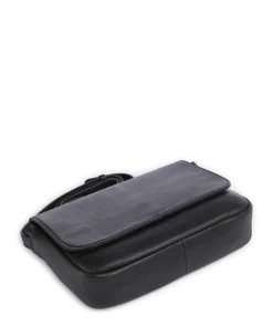 Carisma Umhängetasche genarbtes Rindsleder schwarz