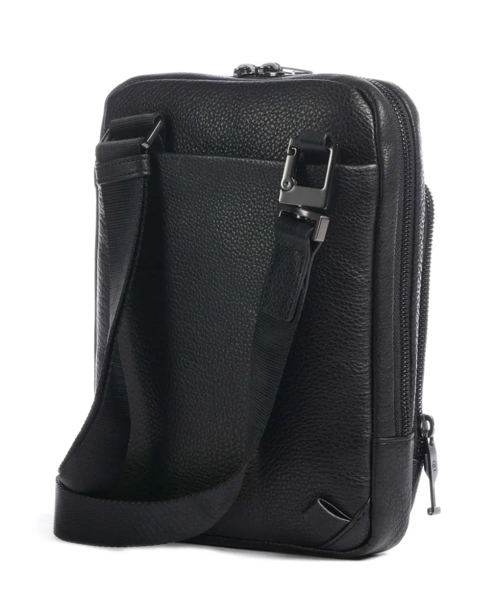 Carl Umhängetasche 10″ genarbtes Rindsleder schwarz