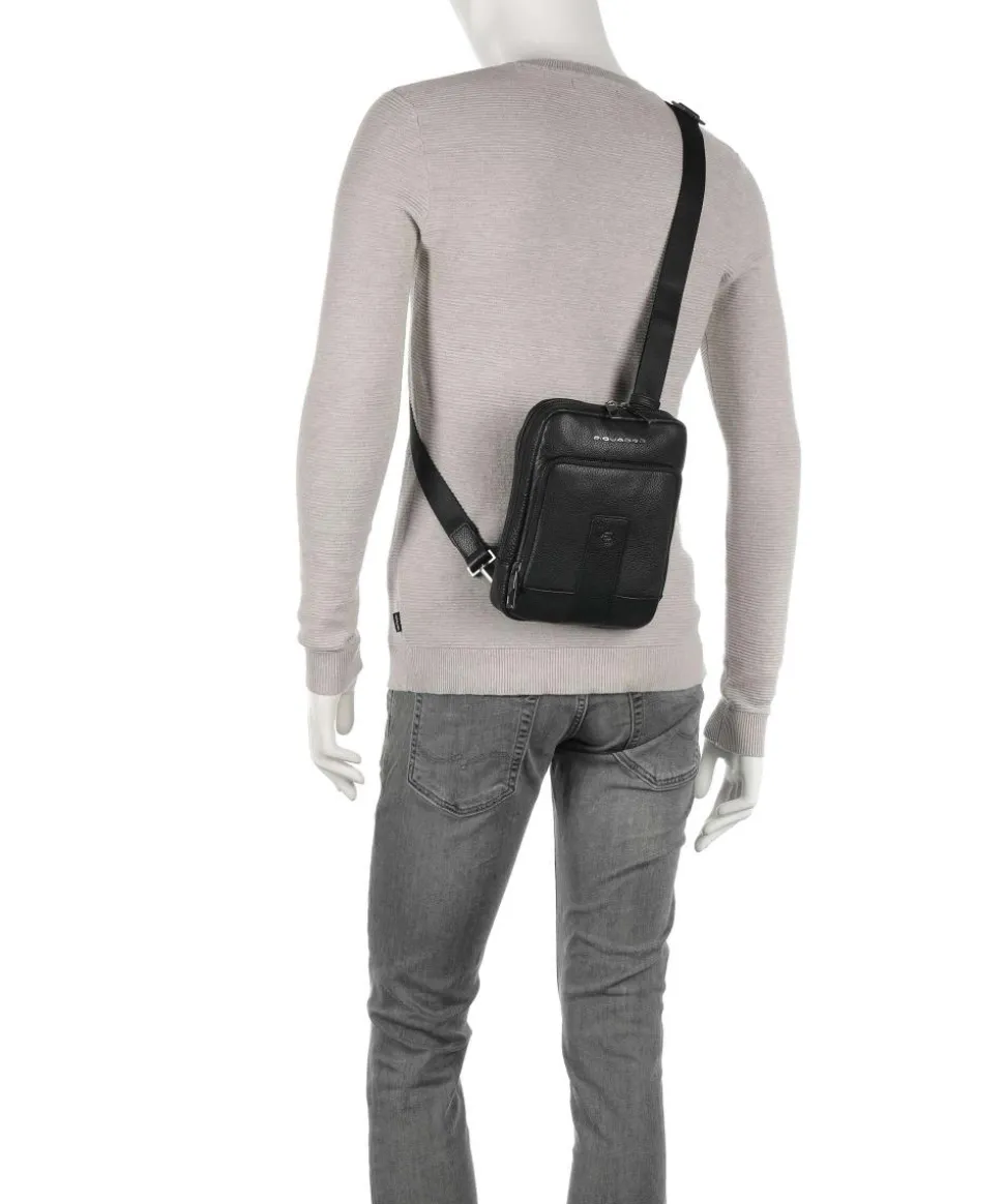 Carl Umhängetasche 10″ genarbtes Rindsleder schwarz